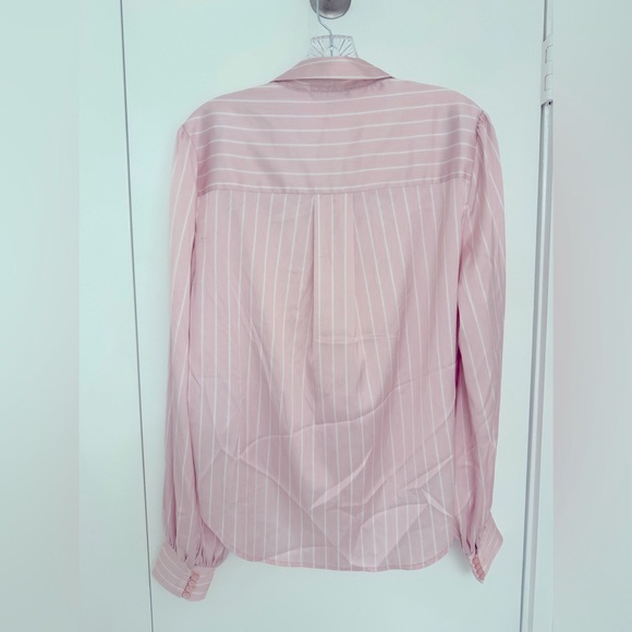 Generation Love Emory Pinstripe Tie-Front Blouse- Ballet Slipper - Picture 4 of 5